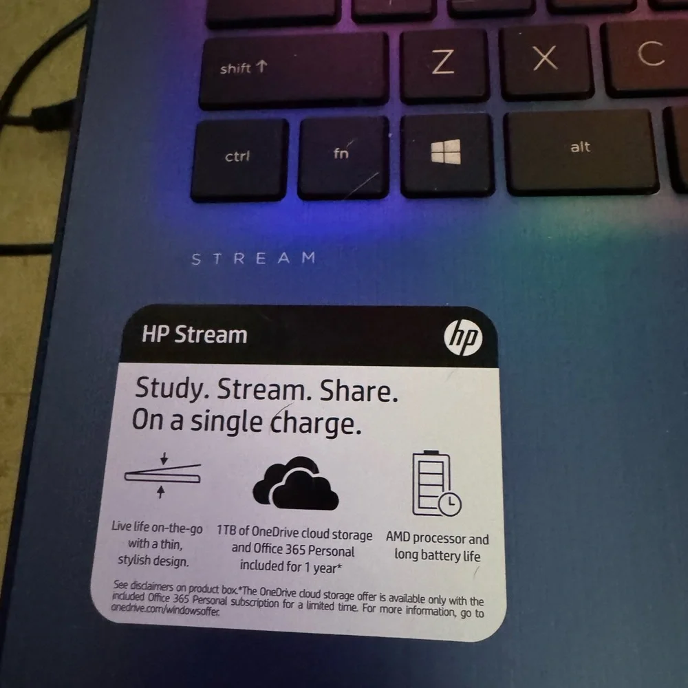 HP Vibrant Blue Laptop